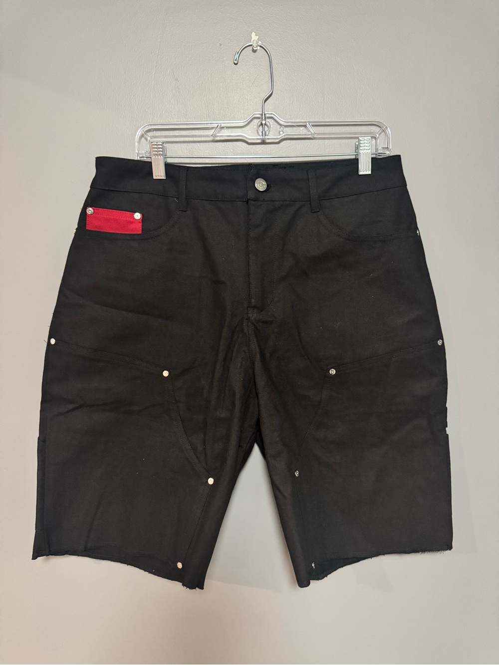 Commons Double Knee Canvas Short Black